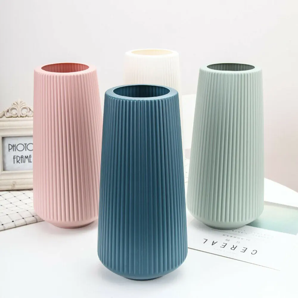Bình Hoa Chống Gốm, Đồ Trang Trí Nhà Cửa Bán Chạy, Phong Cách Đám Cưới Châu Âu, Bình Nhựa Giống Mây, Sắp Xếp Giỏ Đơn Giản