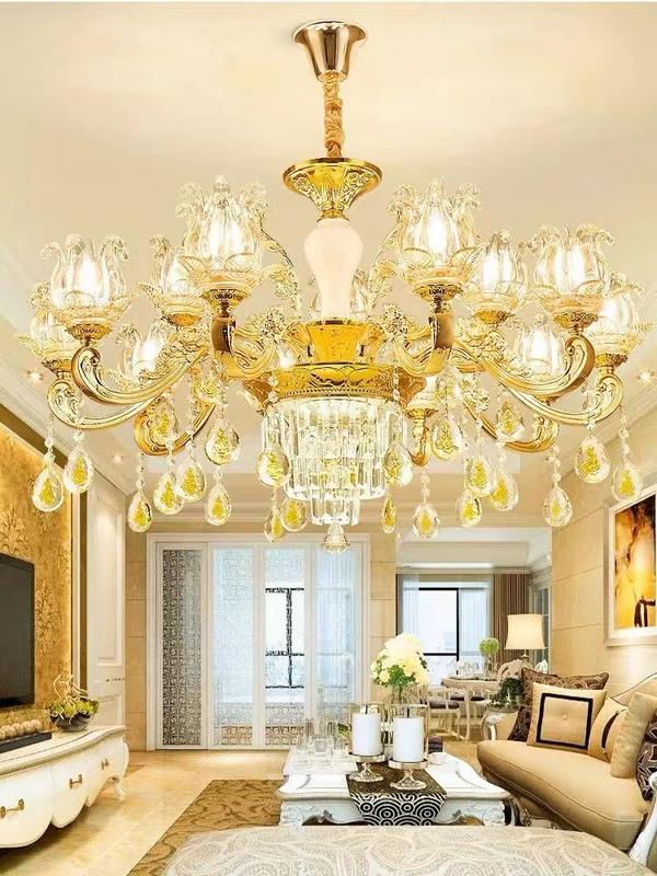 { HÀNG LOẠI 1 TAY TO ] Đèn chùm tân cổ Điển 15 tay 461/15T kiểu dáng Châu Âu trang trí phòng khách ,sảnh khách sạn,karaoke, cafe sang trọng [ BẢO HÀNH 10 NĂM]