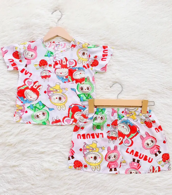 [COMBO 5] Đồ Bộ Tay Ngắn, Quần Ngắn Dành Cho Bé Trai Hoạt Hình (Size 3 - Size 12) Vải Co Giãn, Chất Vải Mịn Đẹp - BT1 7