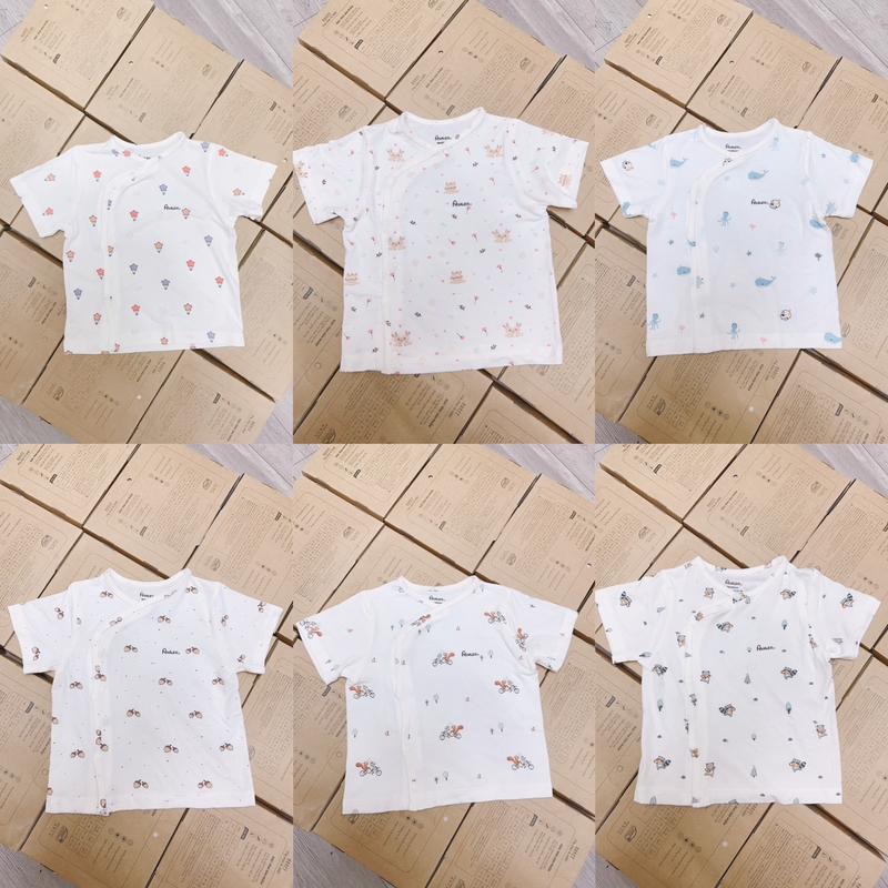 Áo cộc tay sơ sinh avaler vải sợi tre mềm mát cho bé trai bé gái