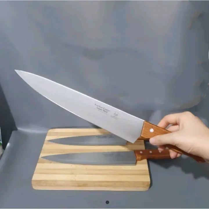 PISAU KEBAB PISAU DAGING IKAN AYAM SAPI KAMBING IDUL ADHA PISAU CHEF DAPUR SERBAGUNA 12 INCH / 30 CM TACO BUAH SAYUR  Spesifikasi: Panjang bilah Pisau : 12 inch / 30 cm  Pisau yang terbuat dari bahan stainless steel yang diproduksi dengan teknologi tinggi