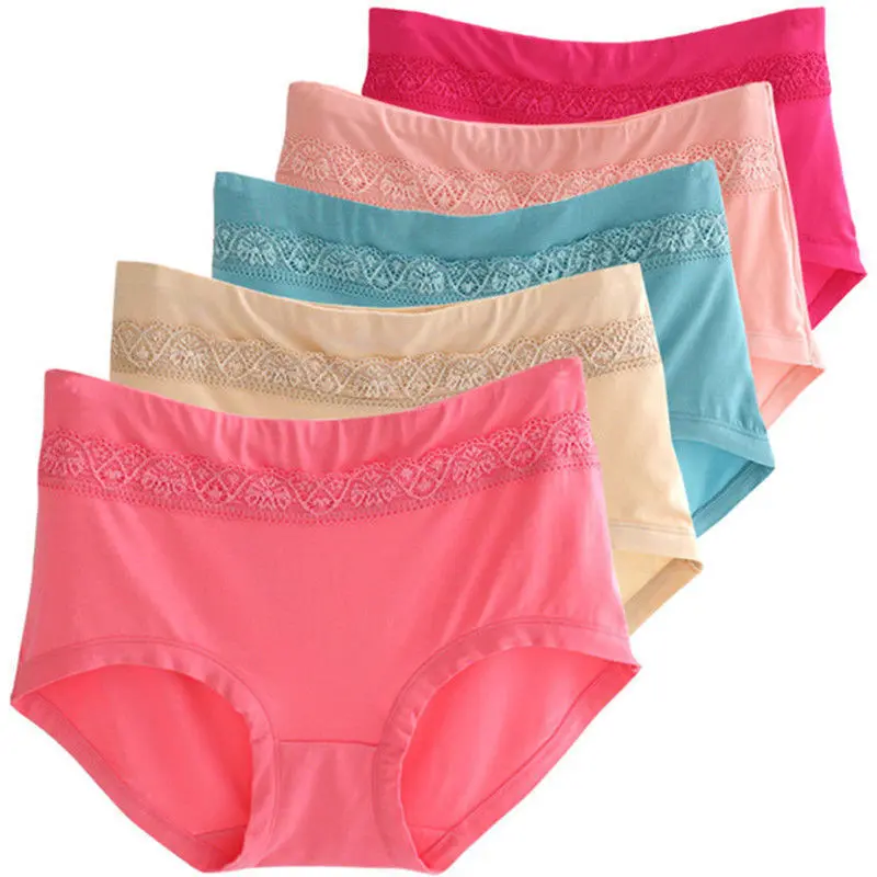 Đồ Lót Cho Mẹ Trung Niên Cạp Thường, Gợi Cảm, độn Hông, Bó Eo, Định Hình, Ngoại Cỡ, Quần Sịp Kháng Khuẩn, 1-5 Mảnh, Năm 2025