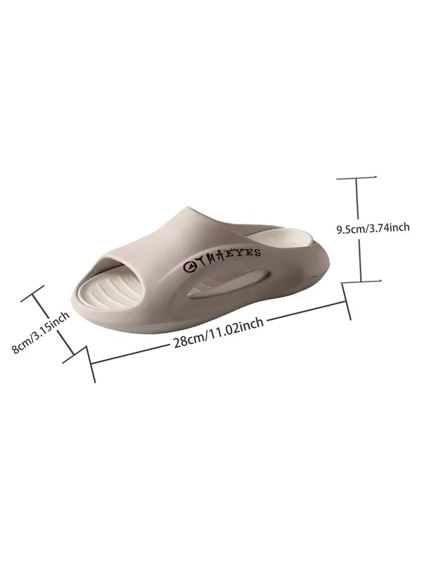 Women's Casual Plain Color Slides, Soft Comfortable Breathable Slippers, Fashionable Slides for Indoor & Beach & Other Venues, Footwear 1