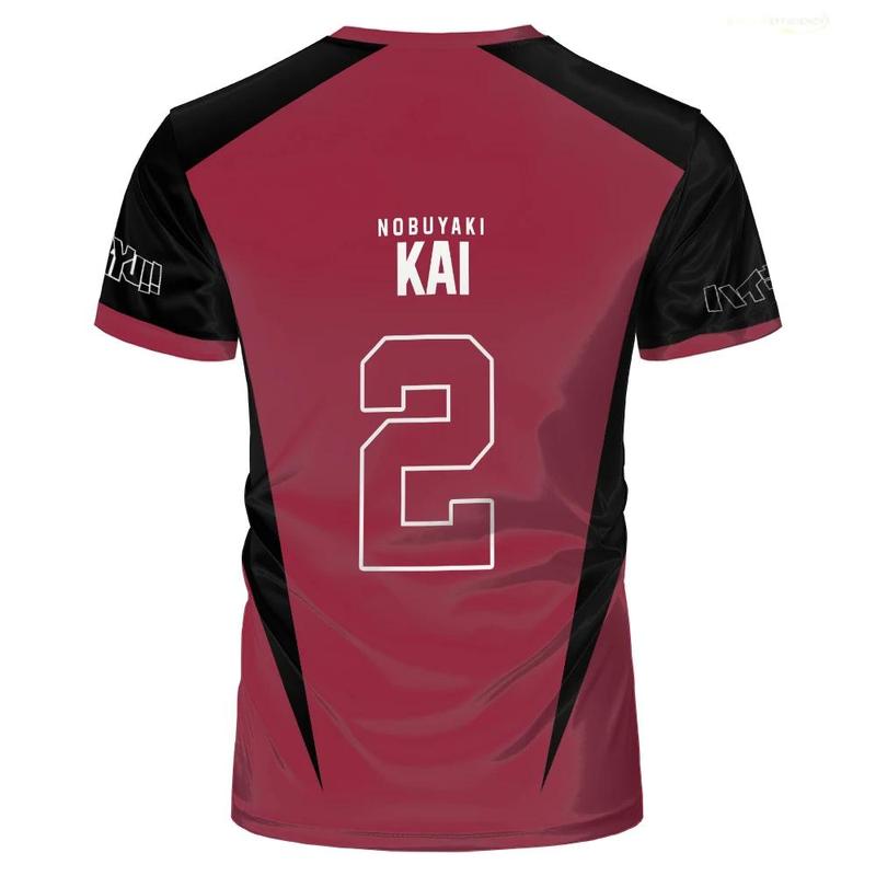 Áo Thun Đồng Phục Haikyuu Nekoma, Chủ Đề Anime, Thiết Kế Kozume Tetsurou Kuroo, Trang Phục Hóa Trang, Câu Lạc Bộ Bóng Chuyền Trung Học, Áo Thun Quần Áo Thể Thao Nam, Áo Thun ngắn Tay, Thích Hợp Cho Nam Và Nữ, Quần Áo 4