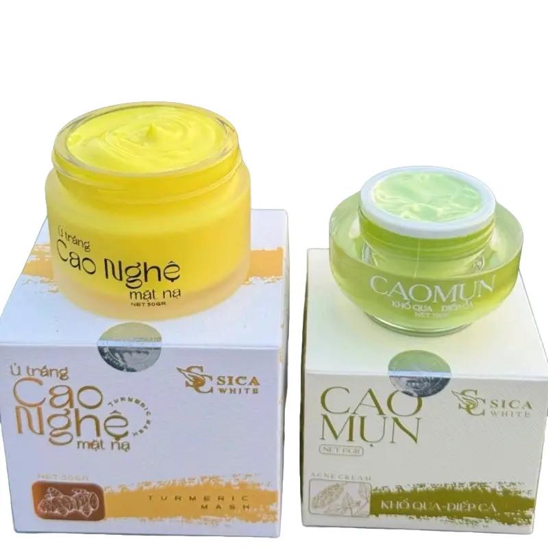  Combo Kem Cao Nghệ Và Cao Mụn Khổ Qua Diếp Cá Sica White 