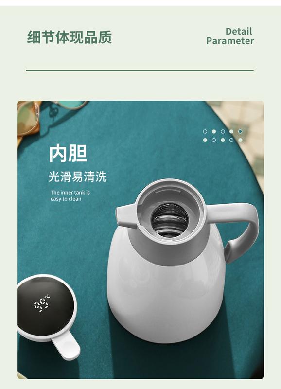 Product Introduction of 2L Thermal Insulation Kettle Household Large Capacity Thermos Glass Liner Insulation Bottle Teapot Kettle Hot Water Bottle Cup Drinkware Flasks 13