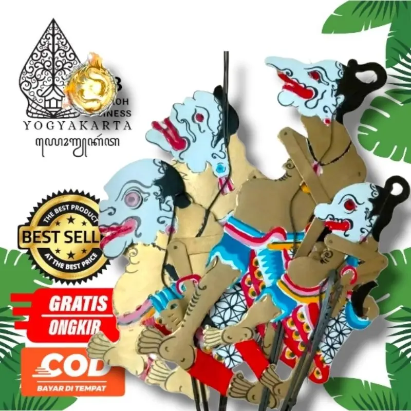 NAKIROHBUSINESS wayang kulit punokawan bahan kulit sapi asli 0