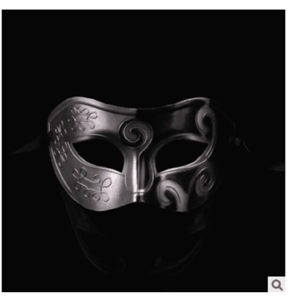 Vintage Black Gold Men Antique Gladiator Carnival Masquerade Ball Party Masks Cool Retro Men's Party Masks Accessory