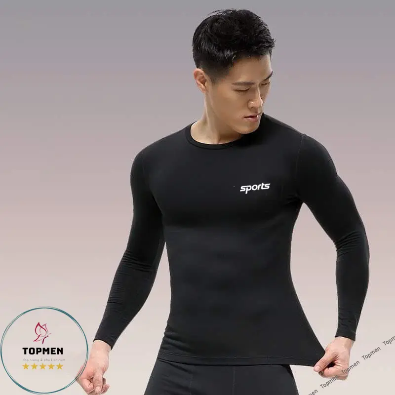 Áo giữ nhiệt nam áo thun nam dài tay co giãn  4 chiều thoải mái vận động thể thao SPORT
