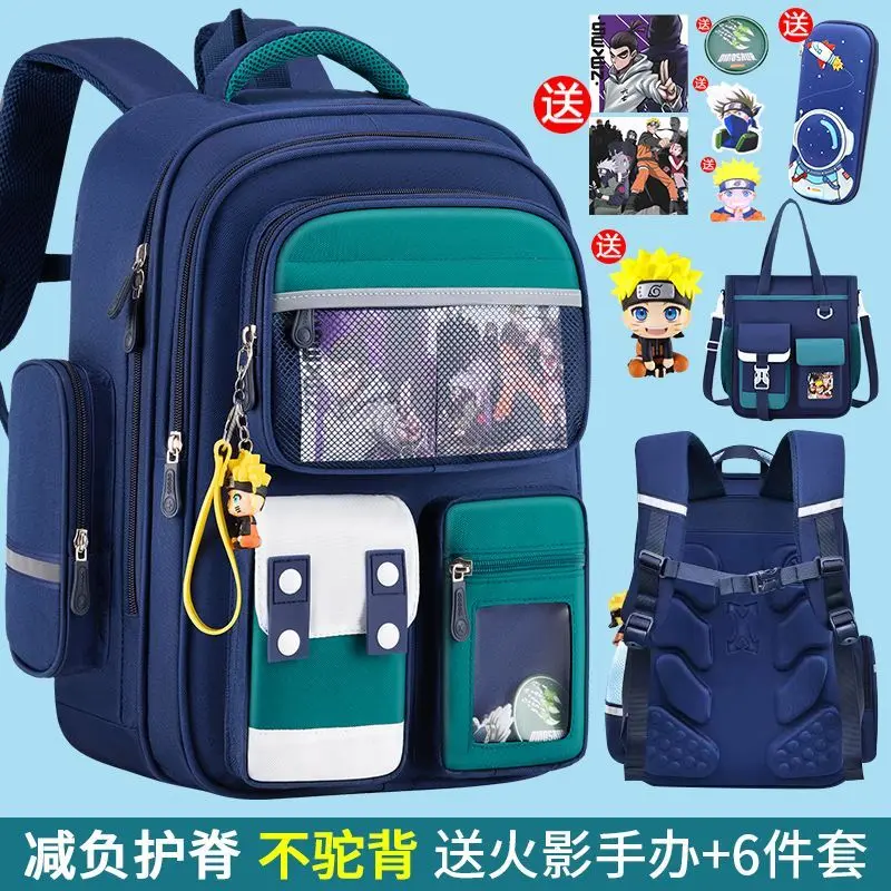 New Children's Schoolbag Boys Primary School Students Grade One Two Three to Six Girls Spine Protection Lightweight Backpack