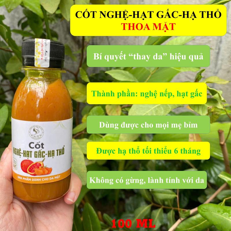 [Thoa Mặt] Cốt Nghệ Gấc Hạ Thổ Nguyên Chất Dưỡng Da Sau Sinh