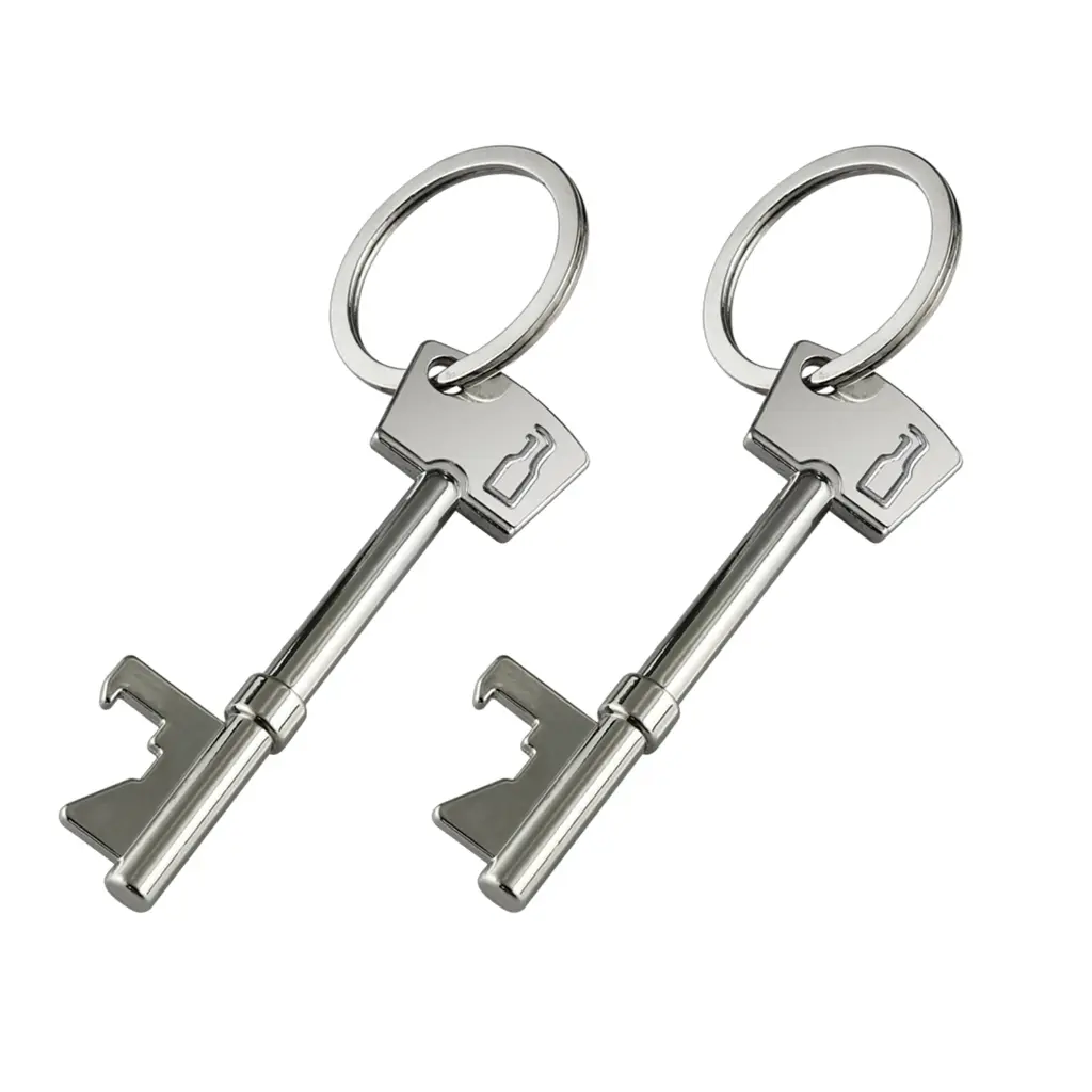 huwai Bottle Opener Keyring Zinc Alloy Pocket Small Beer Opener Keyring Mini Bottle Opener Keychain for Home Party Beer Lover
