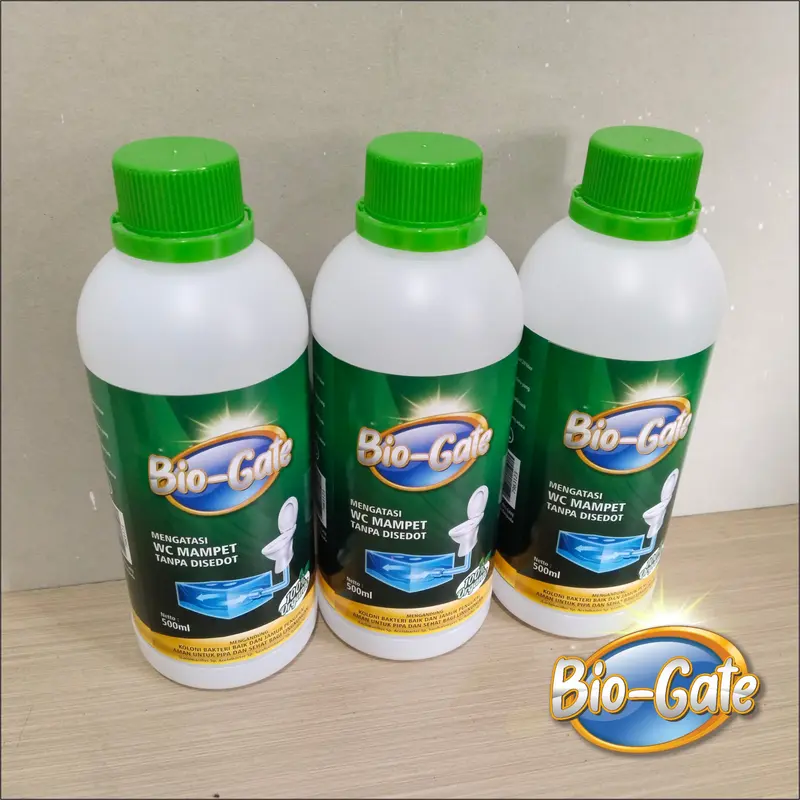 (500ml) BIOGATE - Obat Penguras WC Mampet Penuh Aman & Proses Cepat 5