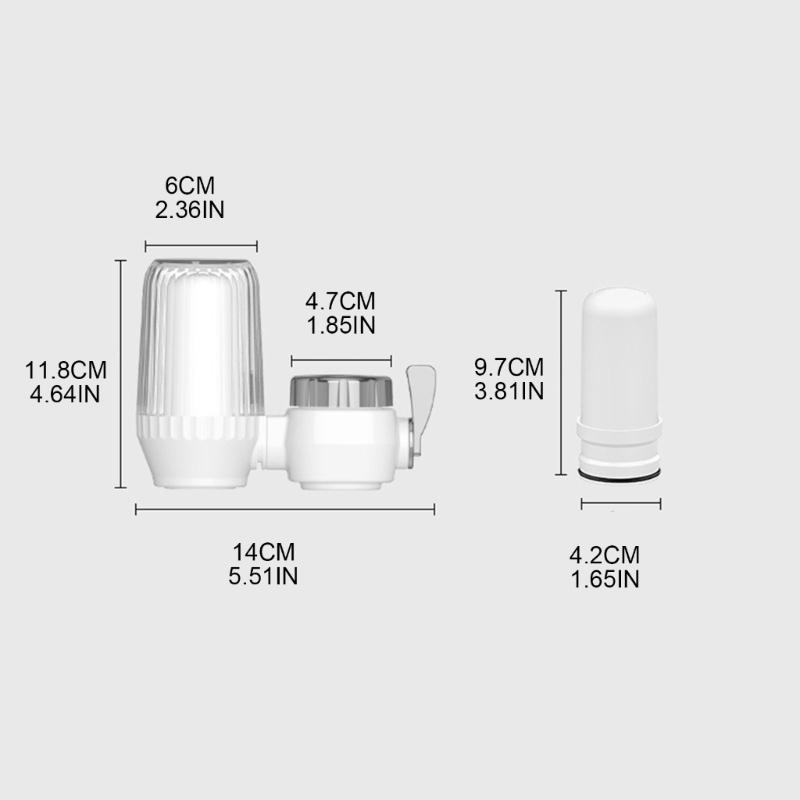 Small Faucet Tap Water Purifier Physical Filtering for Home Kictchen One Filter Element Removable Washable Filter Water Purifier 5