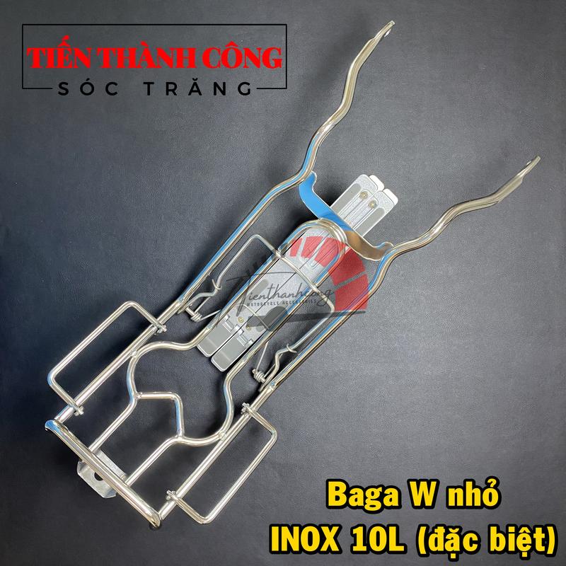 Baga INOX 10Ly Đặc biệt gắn dòng xe Wave nhỏ Baga Wave nhỏ INOX 10Ly Đặc biệt