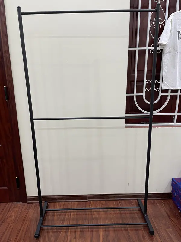 Kệ Quần Áo 2 Giàn Treo Có Bánh Xe Tiện Lợi YKA Khung Kim Loại Để Giày Dép Túi Xách coat  racks kephoi  quanao kệ  treo kệ  treo kệ  treo dàn  treo ketreo  quanao sào  treo treo  quần kệ  ráp treo  đồ ketreodo 8