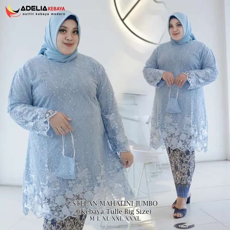 selamat datang di toko aulia kebaya store ( COD ) SET KEBAYA TUNIK MAHALINI JUMBO LD 130 - KEBAYA BIG SIZE TERBARU - OUTFIT PESTA TERBARU KEBAYA YANG COCOK UNTUK ACARA PESTA DAN KONADNGAN Atasan Batik Bawahan Panjang Setelan Wanita Kondangan Wisuda 0