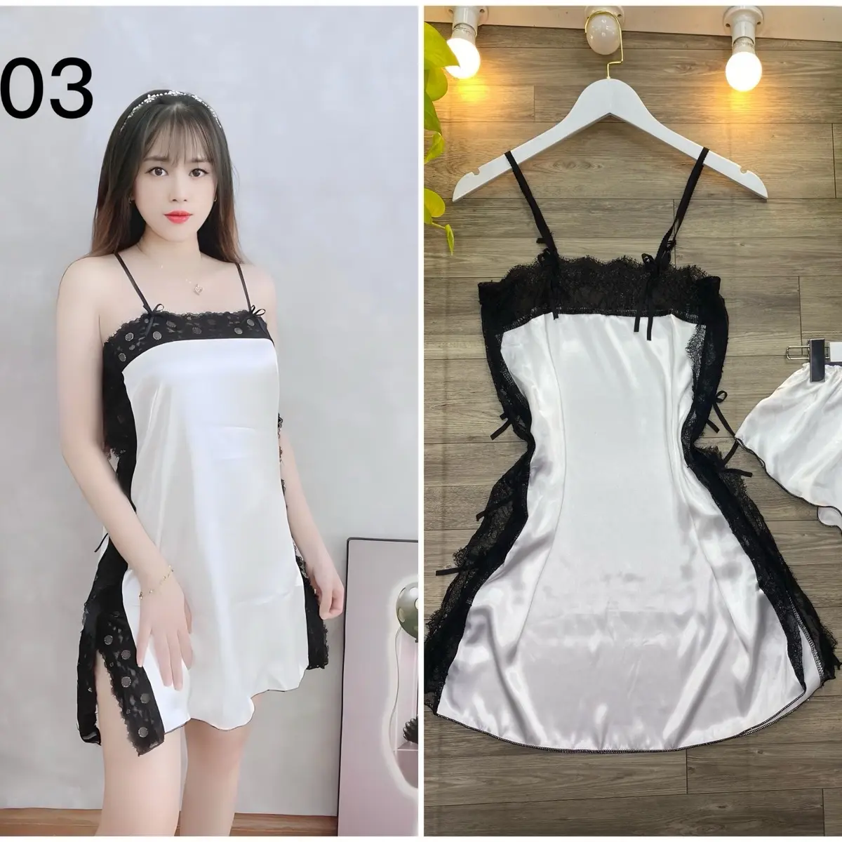 Đầm lụa kèm quần 40-55kg Women Nữ