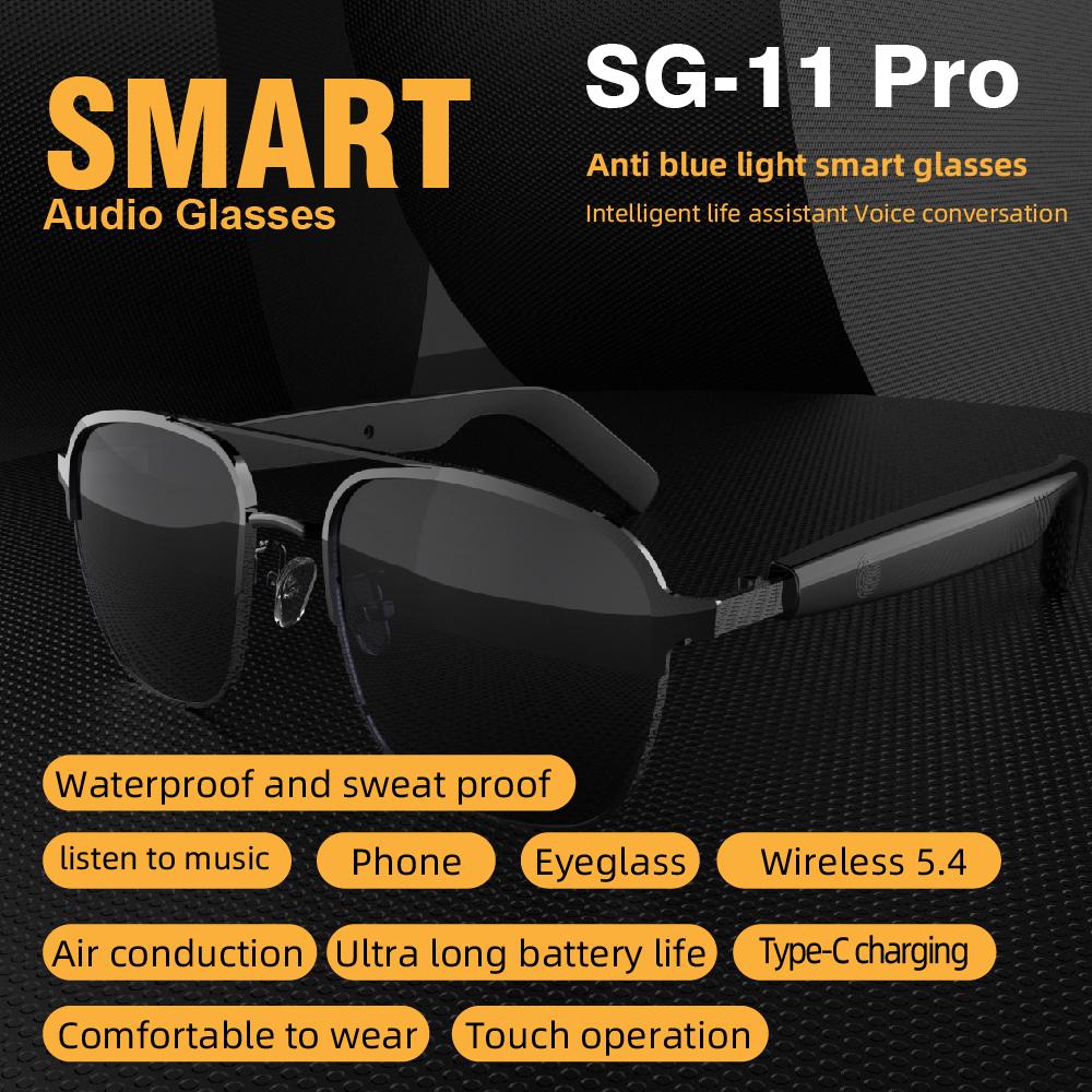 Upgraded Version SG11 PRO TWS Smart Sunglasses Wireless Audio Glasses For Sports Outdoor Activities - Image 4