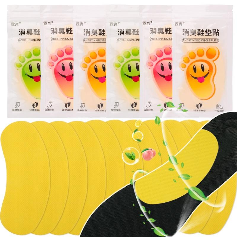 Product Introduction of 12/24/48Pcs Shoes Deodorant Sweat-Absorbing Sticker Deodorant Foot Odor Deodorant Sneaker Smell Fresh Insole Sterilization Sticker 16