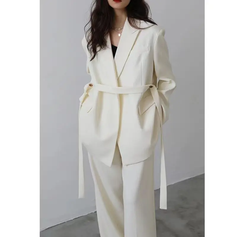 Bộ Đồ Màu Đen Cho Nữ, Áo Khoác Thường Ngày, Hồ Sơ Nâng Cao, Thiết Kế Đẹp, Thích Hợp Cho Mùa Xuân Và Mùa Thu, Bộ Đồ Đi Làm Mới