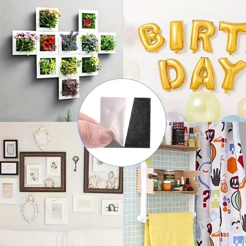 Double Sided Square and Round Tape, Multifunctional Self Adhesive Foam Pad, Non-slip Strong Adhesive Tape, Mounting Pad for Home Office Wall Decor 3