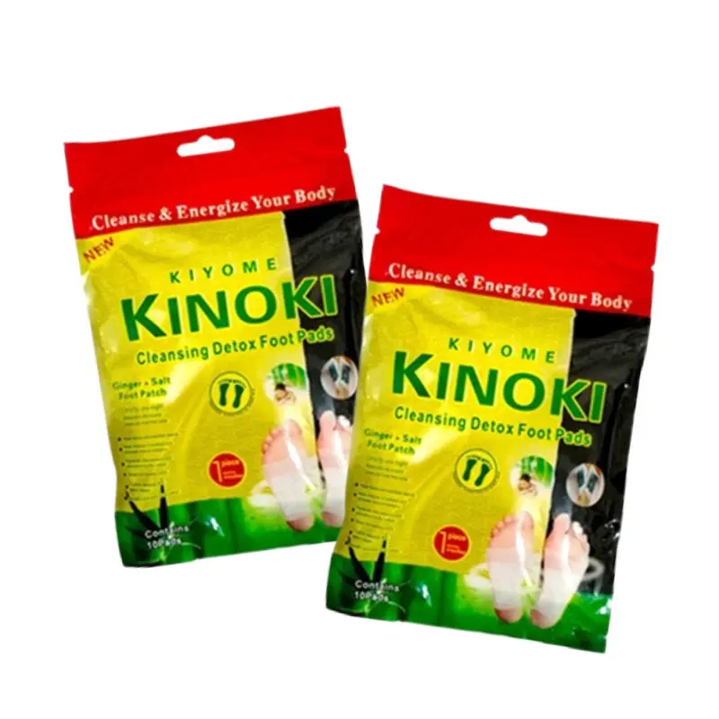 New KINOKI Gold Kemasan Plastik KOYO KAKI 1 box isi 10pcs DETOK Racun KIYOME Foot Patch Hand Ginger 2