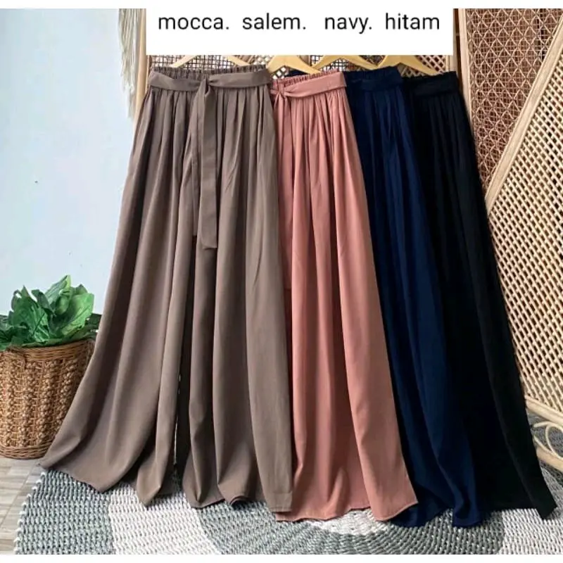 Zigna Kulot Celana Rok Jumbo Bahan Wolfis Premium