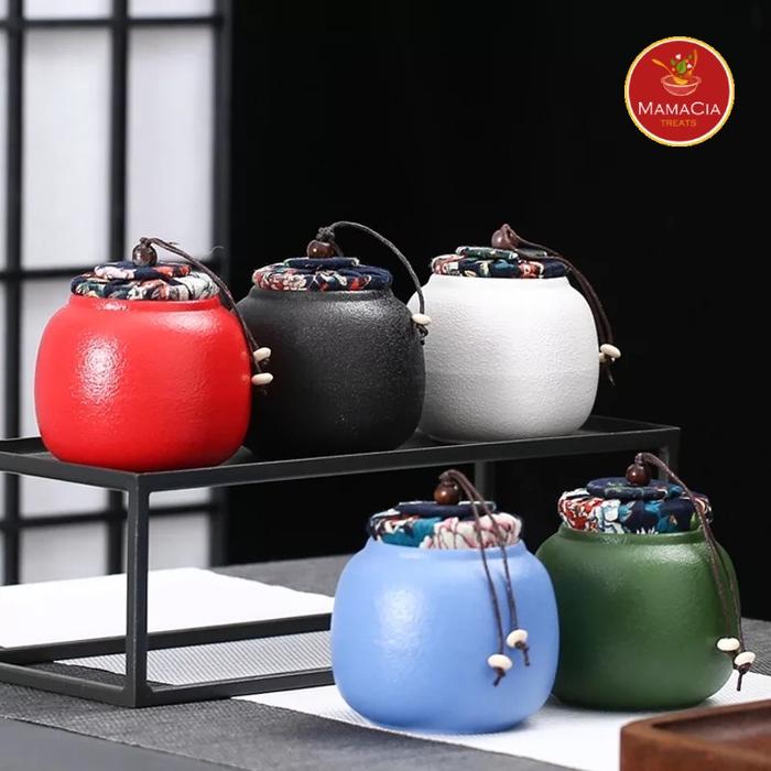 Gambar Mamacia Treats Tea Canister / Tea Jar / Tempat Wadah Teh keramik - Hitam dari Mamacia Treats Kota Surabaya Tokopedia