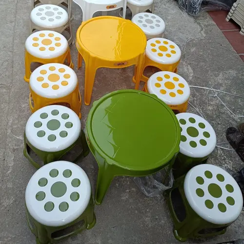 Bộ bàn ghế nhựa mili tròn ; vuông