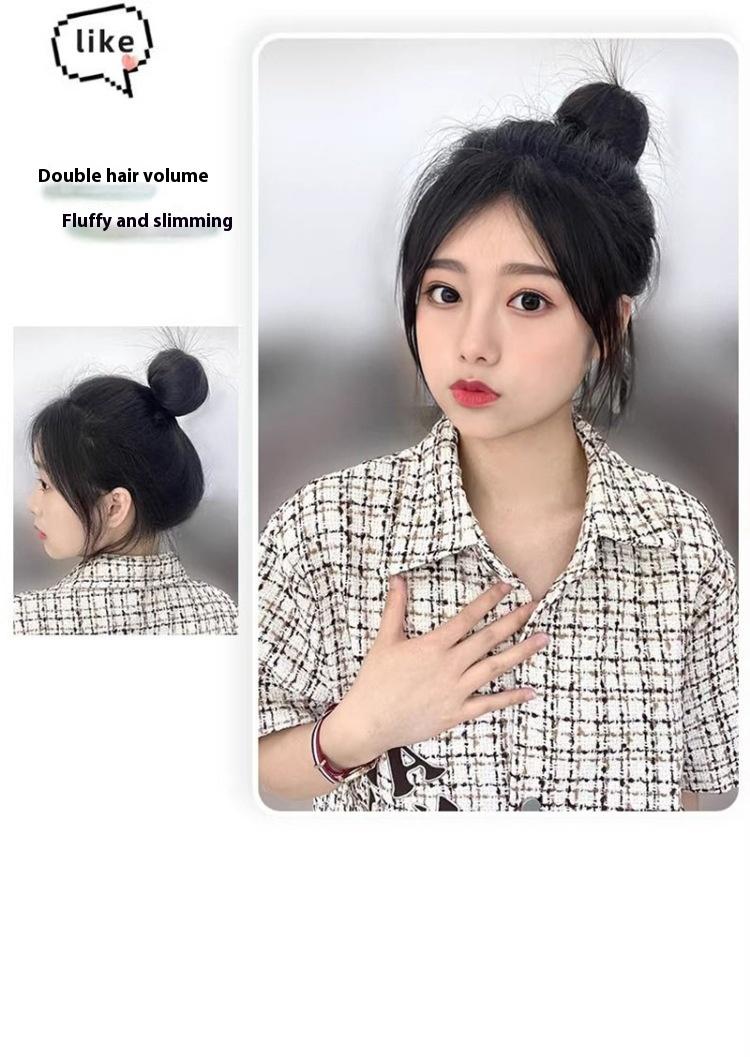 Product Introduction of Wig Ponytail Self-Winding Hair Band Bun Wig Women's Mid-Length Hair Extensions Artificial Hair Tied 6