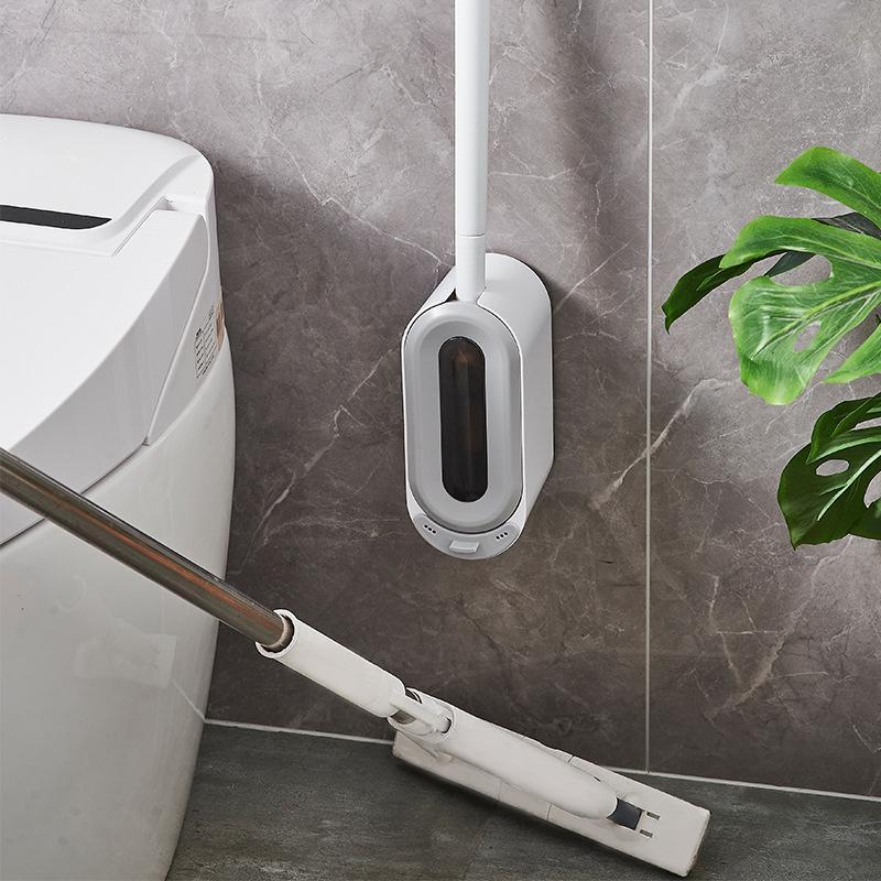 Product Introduction of Wall Mounted Toilet Brush, Long Handle Toilet Brush with Holder, Toilet Cleaning Brush, Bathroom Cleaning Tool, Bathroom Accessories 3