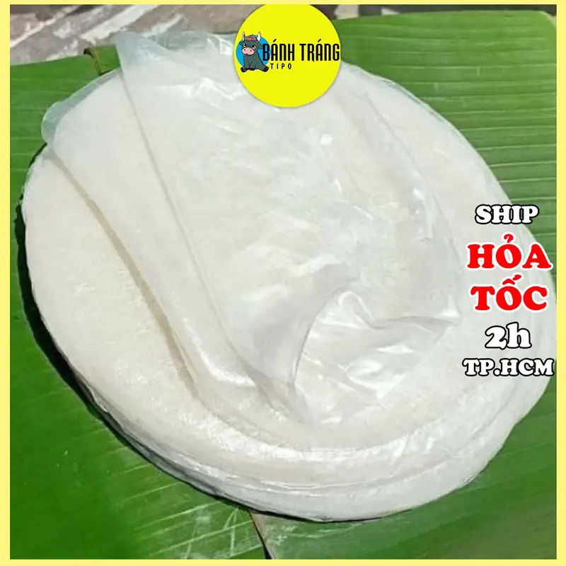 Bánh tráng phơi sương tròn dẻo mỏng bột gạo - mềm ngon thơm gạo - Bánh tráng phơi sương tự nhiên tại lò Tây Ninh | BÁNH TRÁNG TIPO 0
