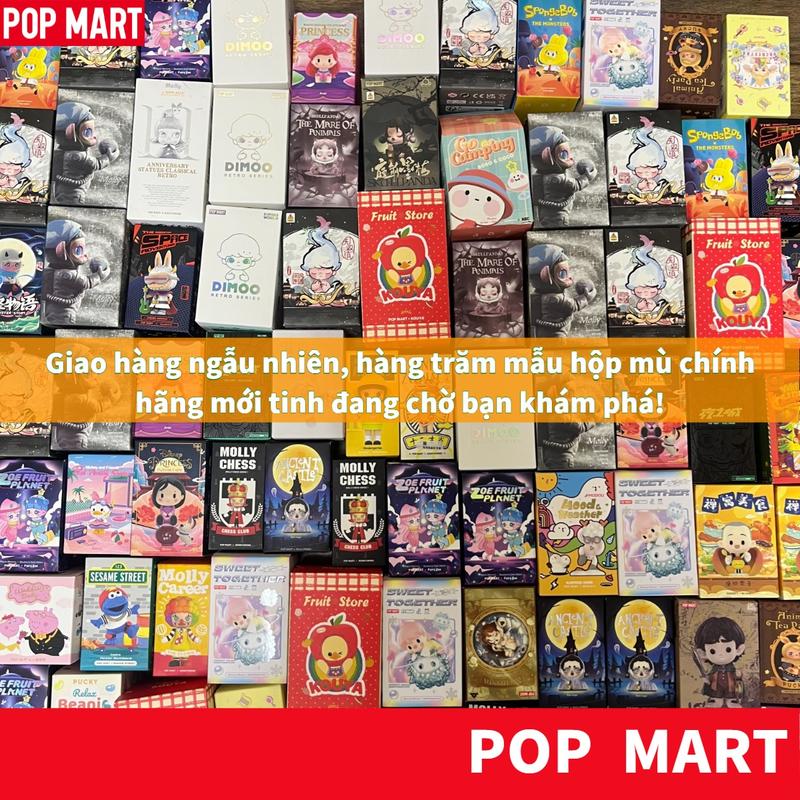【Giao hàng từ Việt Nam】Thanh toán khi nhận hàng, đồ chơi mù hộp POP MART hoàn toàn mới, lựa chọn quà tặng sinh nhật cho trẻ em, mô hình nhân vật hoạt hình, đồ vật trang trí bàn, bộ sưu tập nổi bật【Labubu】【SKULL PANDA】【Dimoo】【Bunny】