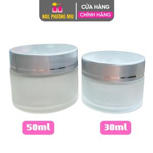 Hũ Thủy Tinh Chiết Mỹ Phẩm 2 Size 30ml 50ml Làm Nail Tiện Lợi, Hũ Đựng Lưu Huỳnh, Chiết kem, Hộp Đựng Kem Du Lịch An Toàn, Sang Trọng Cho Nàng Sành Điệu Đựng Gia Vị Đựng Đồ Ăn Đựng Thực Phẩm Chai Chiết