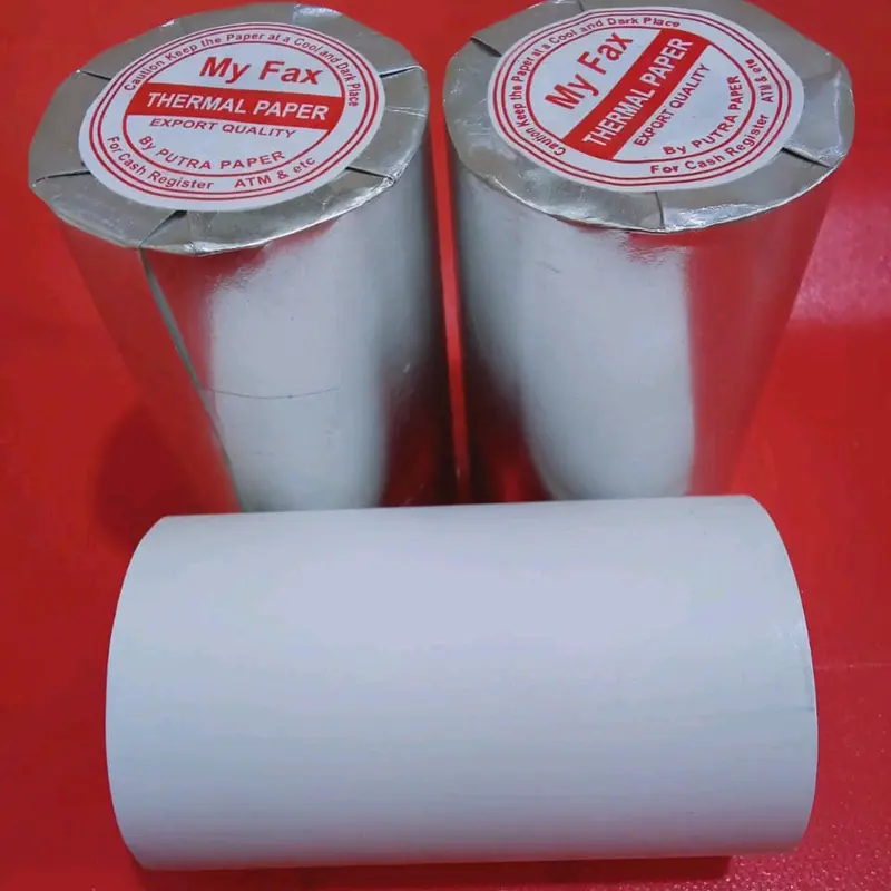 Kertas thermal Setruk kasir ukuran 80x50mm paket 10 roll Hitam Struk 80mm 3