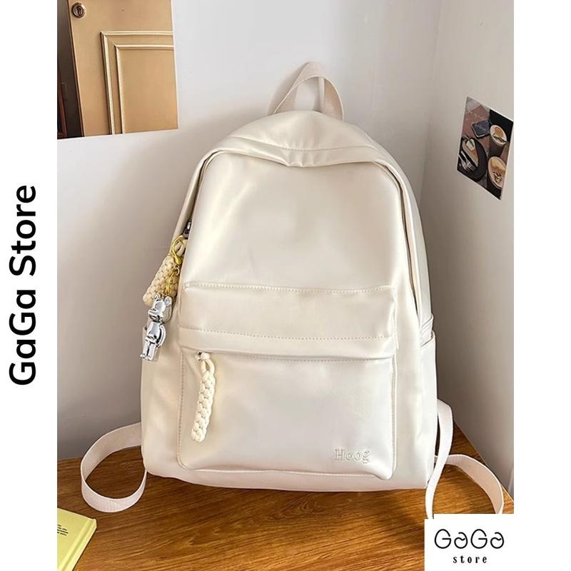Balo da đi học chống nước cho học sinh , sinh viên  phong cách basic style hàn quốc B837 gagastore