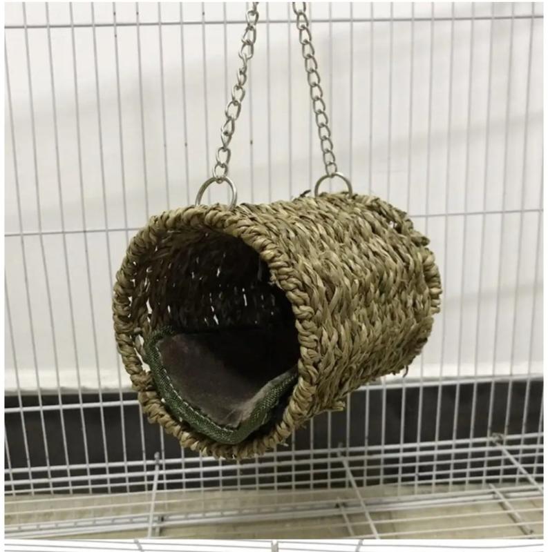 Product Introduction of Small Animal Wood Play Tunnel for Rats Ferrets Dwarf Rabbits Habitats Cave Bunny Hideout Activity Tunnel Toys Hamster House 7