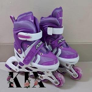 Product Introduction of KIX PROMO Sepatu Roda Anak Inline Skate POWER / Sepatu Roda Model Bajaj Free Baut dan Kunci L / Inline Shoes Murah / Inline Skate Fullset ban kaki Outdoor 2