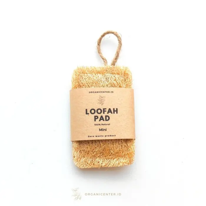 Loofah Pad Mini Dua Lapis Spons Gambas Oyong Natural Alami Sabut Cuci 0