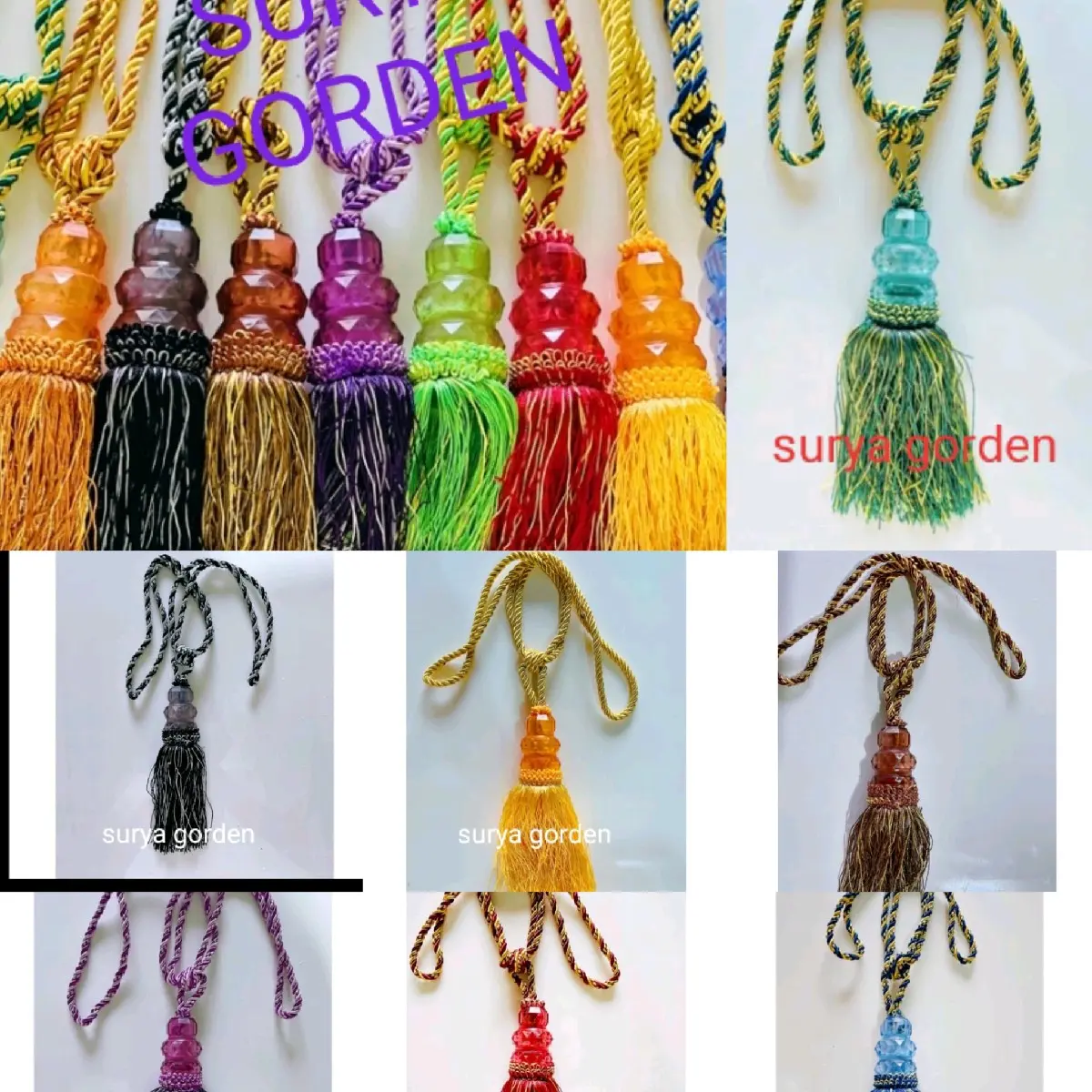 TALI GORDEN TAZEL KRISTAL untuk Pemasangan Gorden - Kualitas Tinggi - Curtain