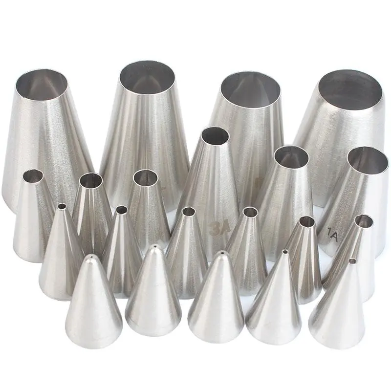 Stainless Steel Cake Decorating Nozzle Set, 21pcs/set Cake Decorating Tool, Baking Accessories for Cupcakes, Cakes and Cookies 3