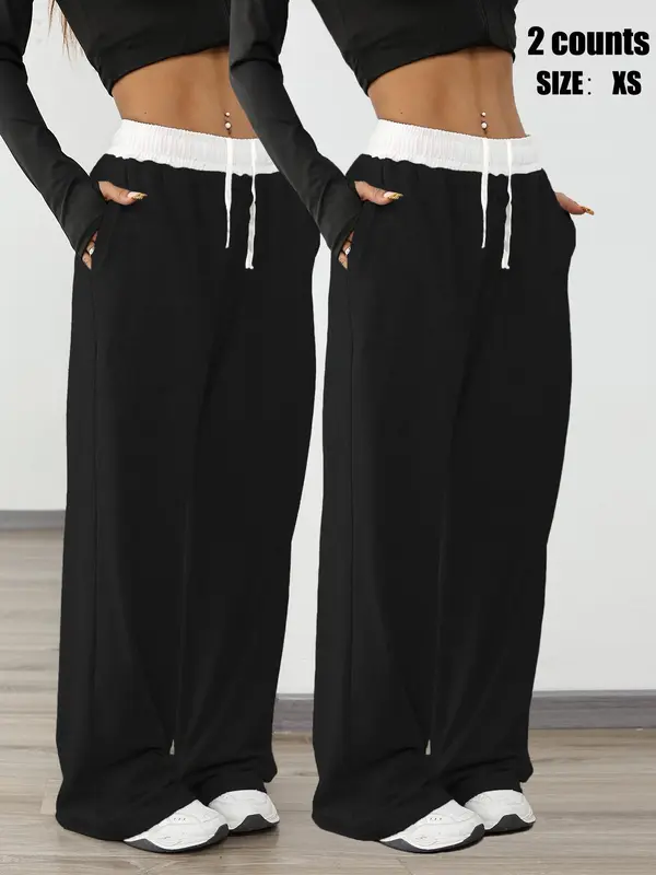 Women's Sports Jogger Pants, Ladies Pocket Drawstring Bottoms for All Seasons 5
