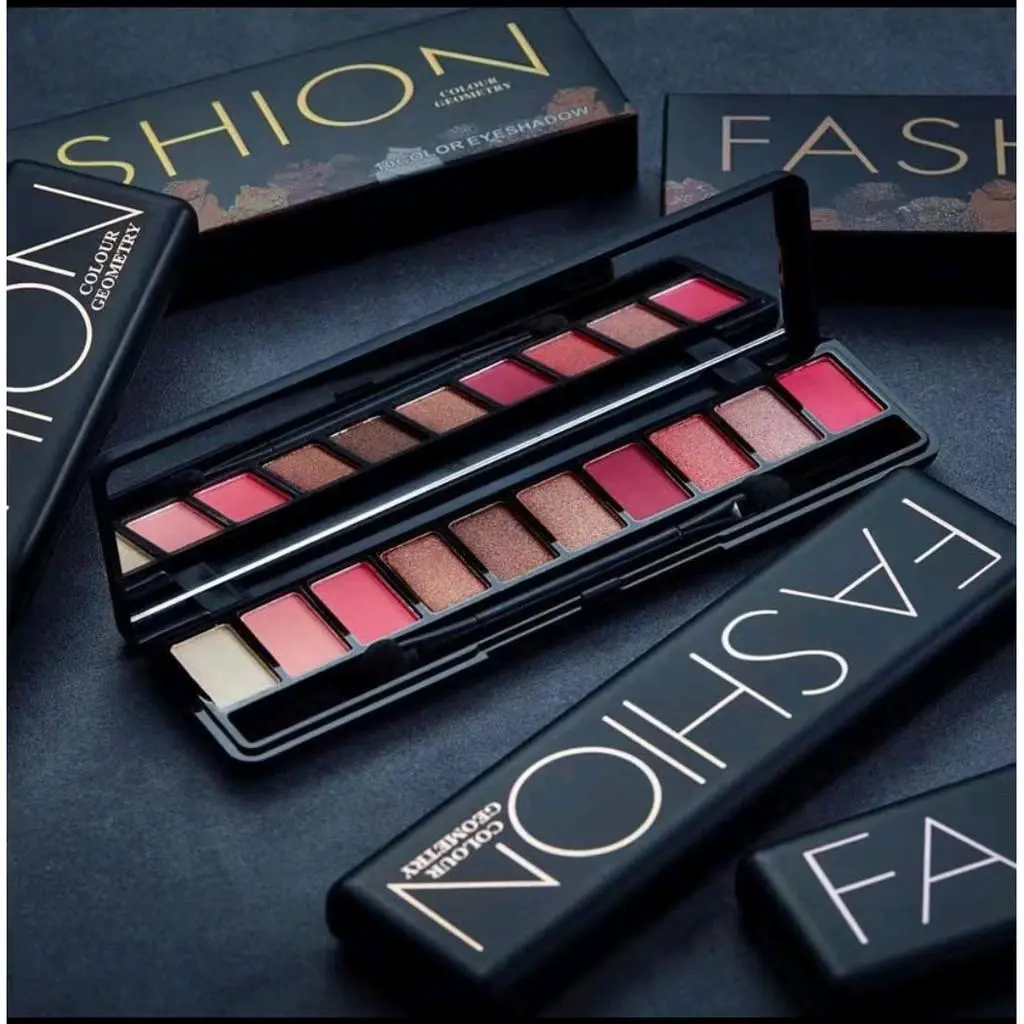 Colour Geometry LM Eyeshadow 12 Warna Long Lasting Waterproof Pallete Eyedhadow