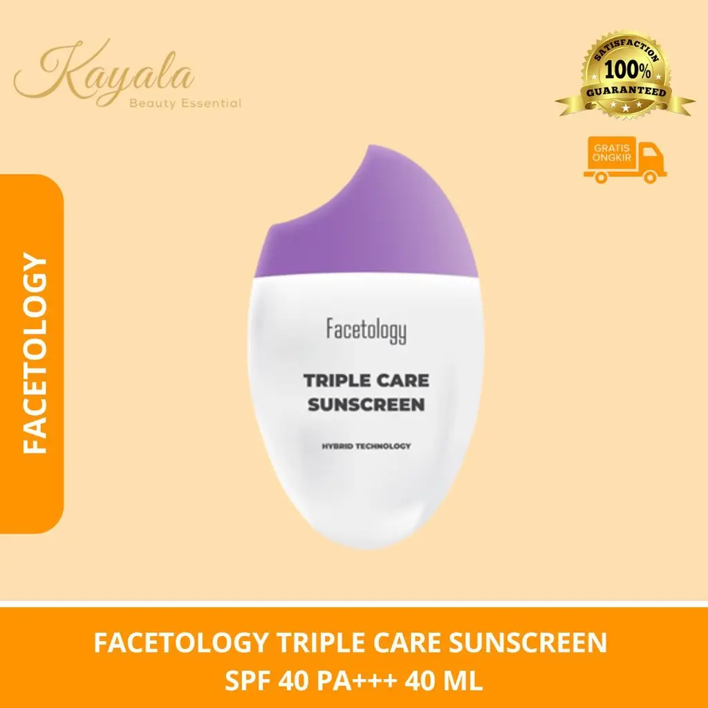 FACETOLOGY TRIPLE CARE SUNSCREEN SPF 40 PA+++ 40 ML - SUNSCREEN FACETOLOGY