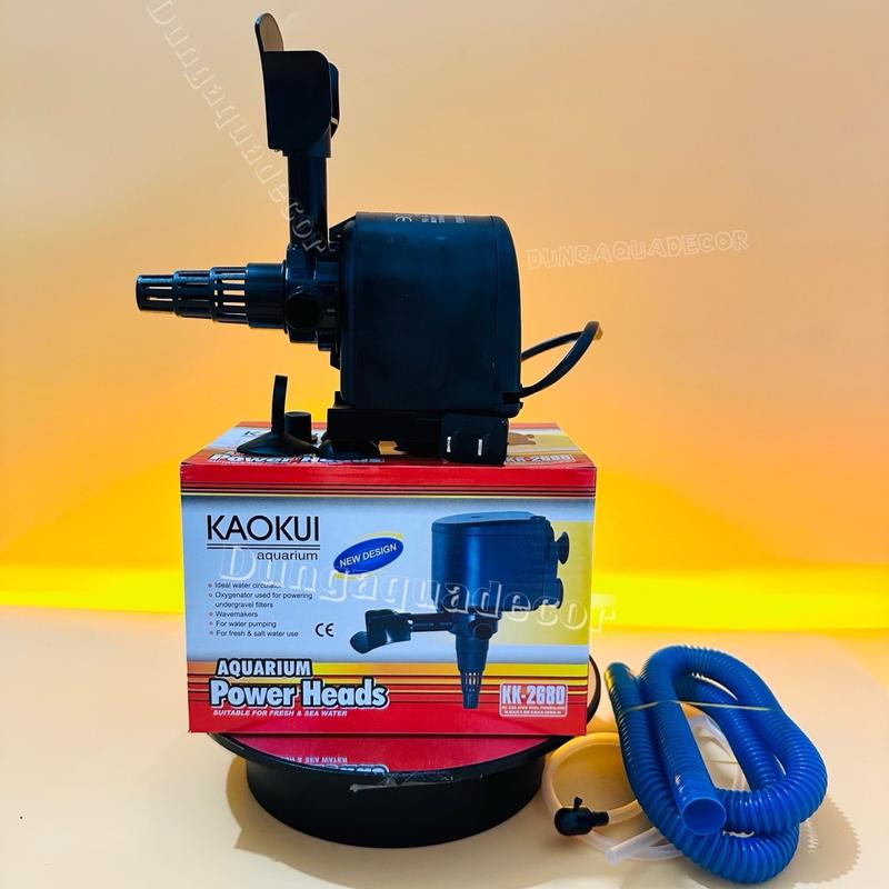 Máy Bơm Lọc Kaokui KK-2680 (40W-2800L/H-1.8M) - Bơm Nước 3 Trong 1 (Hút, Đẩy, Thổi Oxy) Cho Hồ Cá Cảnh