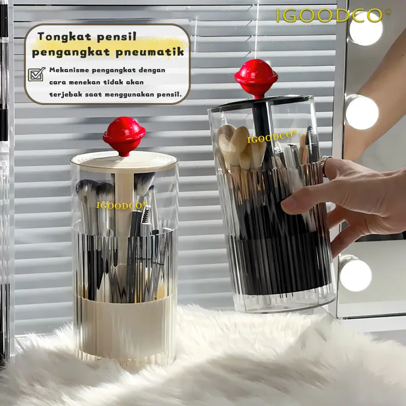 IGOODCO Makeup Brush Storage Box Makeup Pen Makeup Pen Eyebrow Brush Rack