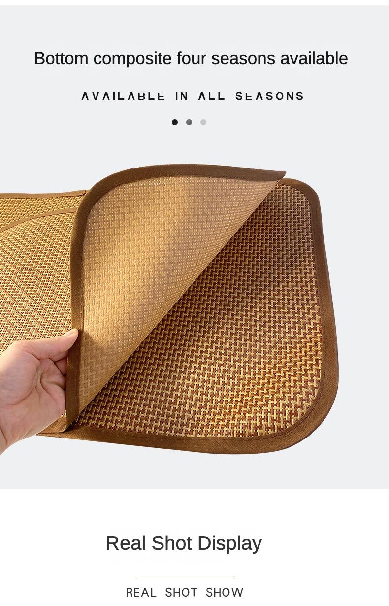 Product Introduction of Pet Mat Summer Rattan Mat Doghouse Cathouse Square Dog Mattress Cat Bamboo Mat Pet Cool Mat 8