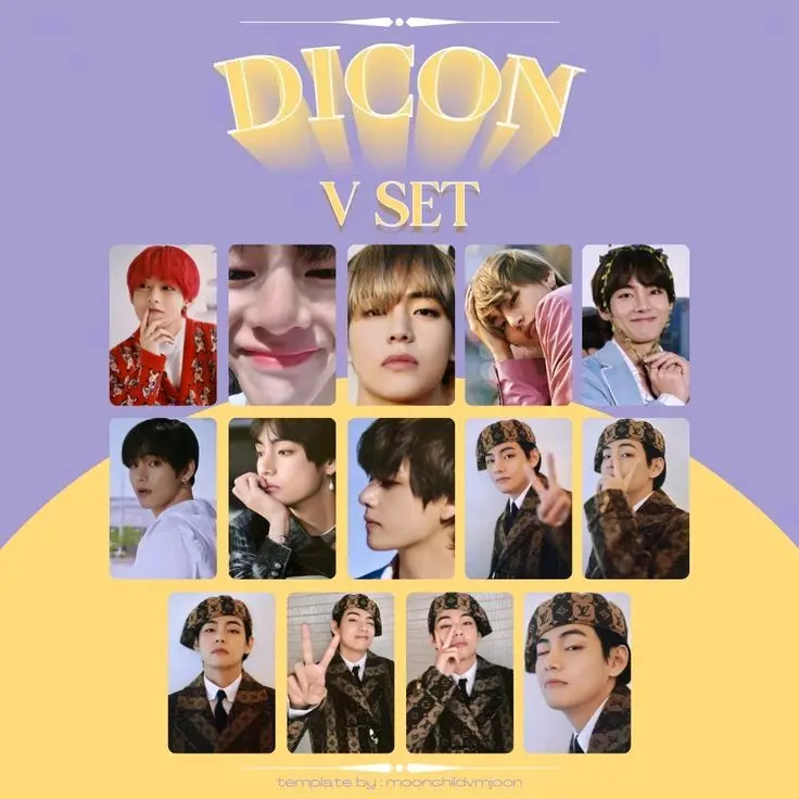 Photocard V Set Dicon 0