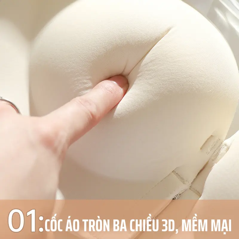 Áo lót không dây cài trước nâng đẩy tạo khe, áo quây nữ nâng V1 bản lưng to che khuyết điểm KING SHOP Women Cup Bra áo ngự c tạo k he áo ngực độn quả tròn A806 4